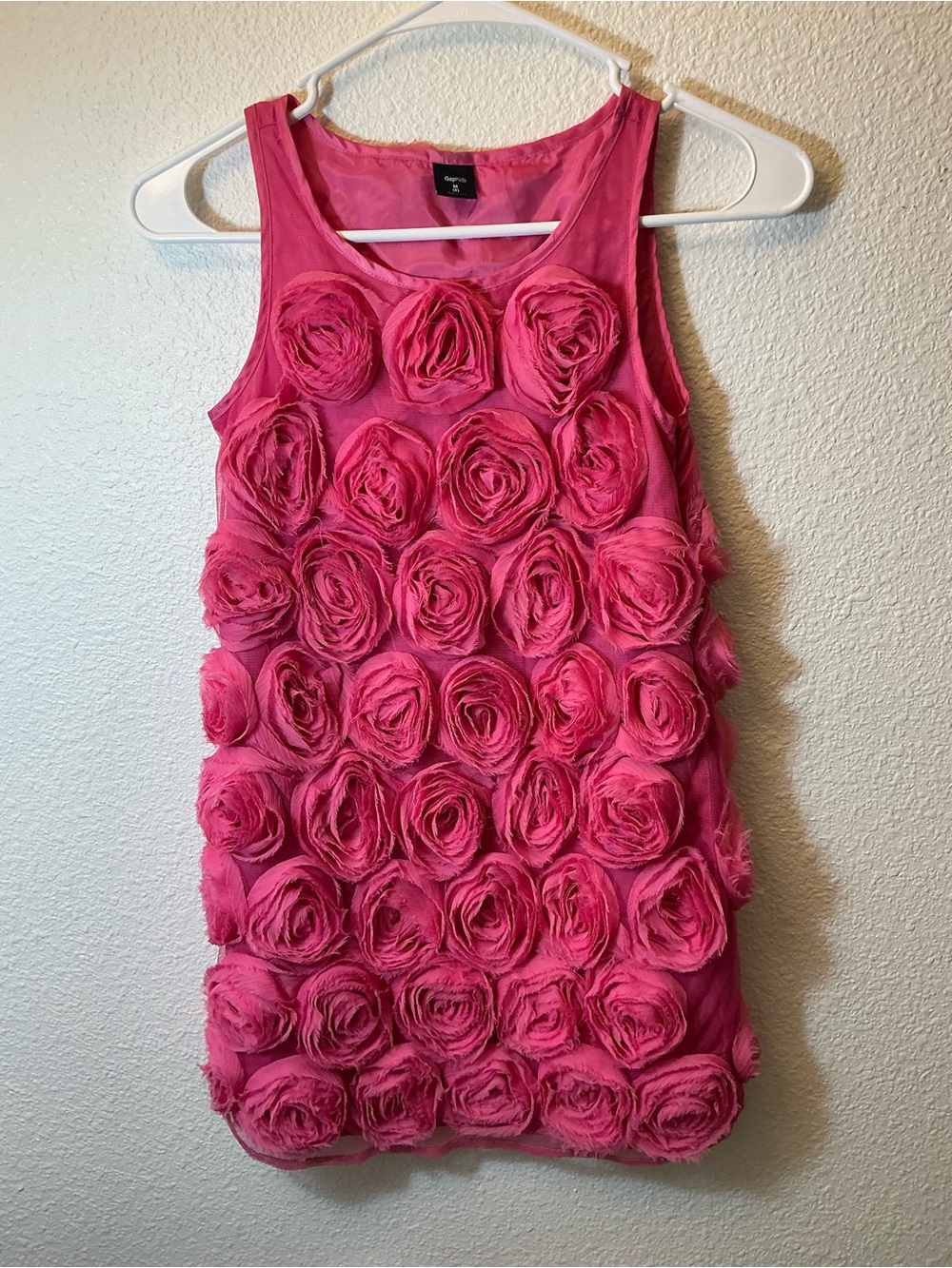 Gap Kids Pink Rosette Floral Party Dress Girls Medium